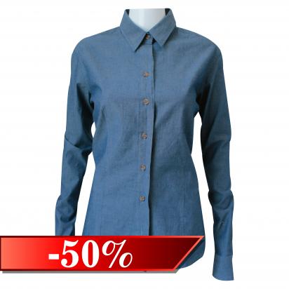 BLUSA CORPORATIVA ML FACTORY KINGS MEZCLILLA