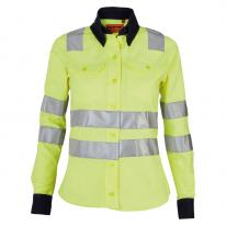 CAMISOLA INDUSTRIAL  DAMA  HI-VIS AMARILLO ROUGHTEK